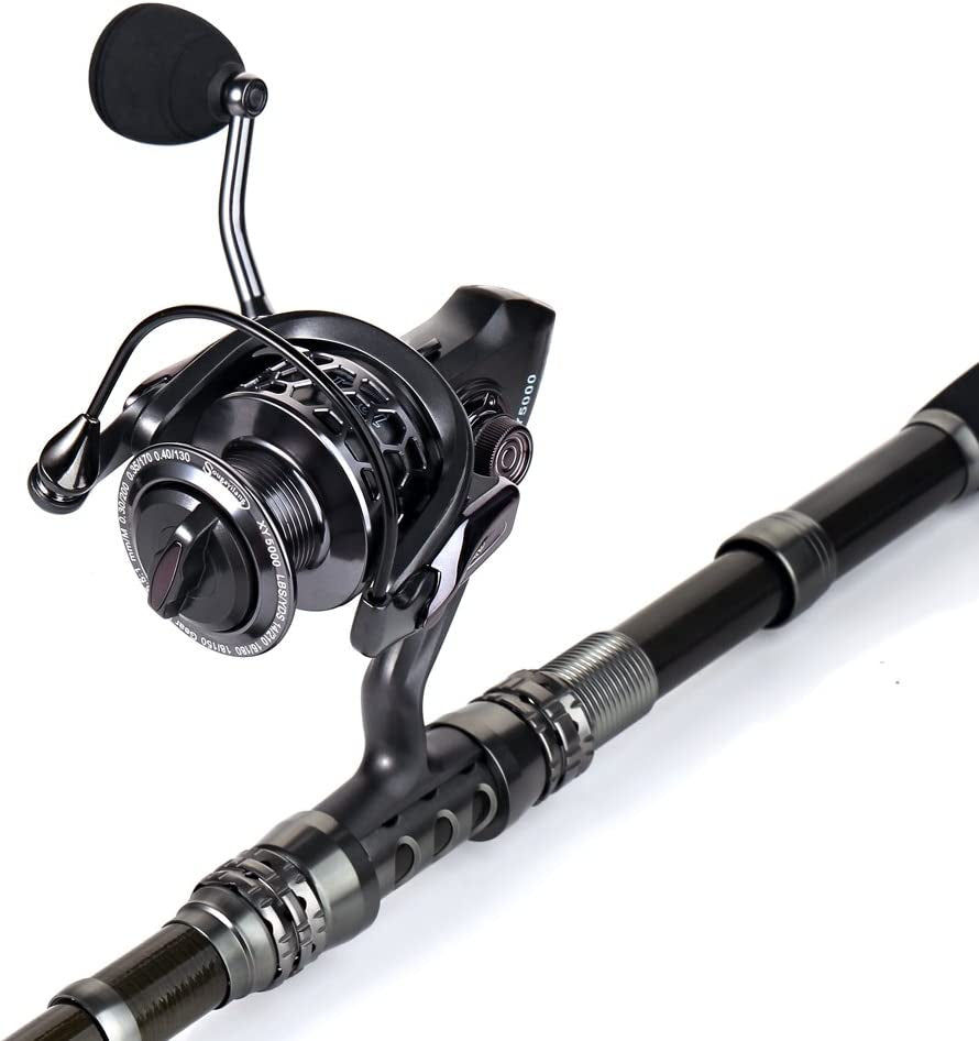 Fishing Rod Combos with Telescopic Fishing Pole Spinning Reels Fishing Carrier Bag for Travel Freshwater Fishing